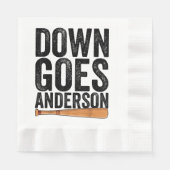 DOWN GOES ANDERSON GRAPPIG HONKBALGESCHENK ANDERSO SERVET (Voorkant)