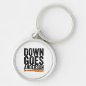 DOWN GOES ANDERSON GRAPPIG HONKBALGESCHENK ANDERSO SLEUTELHANGER (Voorkant)
