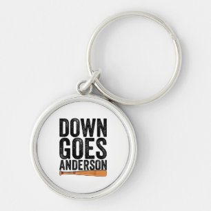 DOWN GOES ANDERSON GRAPPIG HONKBALGESCHENK ANDERSO SLEUTELHANGER