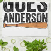 DOWN GOES ANDERSON GRAPPIG HONKBALGESCHENK ANDERSO THEEDOEK (Gevouwen)