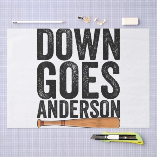 DOWN GOES ANDERSON GRAPPIG HONKBALGESCHENK ANDERSO TISSUEPAPIER (Craft)