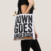 DOWN GOES ANDERSON GRAPPIG HONKBALGESCHENK ANDERSO TOTE BAG (Dichtbij)