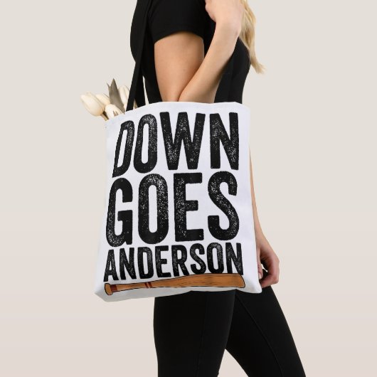 DOWN GOES ANDERSON GRAPPIG HONKBALGESCHENK ANDERSO TOTE BAG (Dichtbij)
