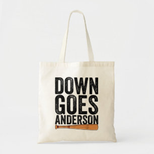 DOWN GOES ANDERSON GRAPPIG HONKBALGESCHENK ANDERSO TOTE BAG