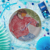 DOWN HILL SKIER PARTY MONOGRAM PAPIEREN BORDJE (Feest)