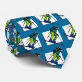 DOWN HILL SKIER STROPDAS (Opgerold)