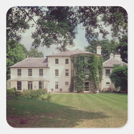 Down House, het huis van Charles Darwin Vierkante Sticker (Voorkant)