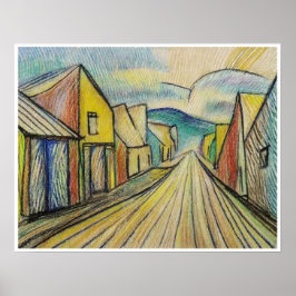 Down On Main Street - Archief Art Print