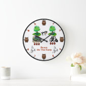 'Down on The Farm' Wall Clock Grote Klok (Huis)