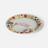 Down op het Boerderij Verjaardag Party Paper Bord (Gekanteld)