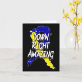 Down Right Amazing - Wereld Down Syndroom Dag Kaart (Gele Bloem)