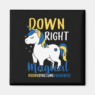 Down Right Magical Unicorn Down Syndroom Bewustzij Magneet