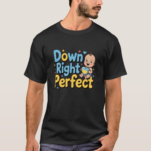 Down Right Perfect Baby Heart Inclusion T-shirt (Voorkant)