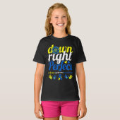 Down Right Perfect Down Syndroom Awareness Maand T-shirt (Voorkant volledig)