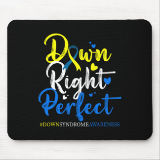 Down Right Perfect Syndroom van Down-bewustzijn 3 Muismat