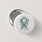 Down Syndrome Angel Awareness Ribbon Button Pins (Voorkant /achterkant)