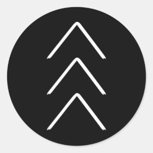 Down Syndrome Awareness 3 Arrow Support Ronde Sticker