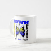 Down Syndrome Awareness Butterfly Koffiemok (Voorkant links)