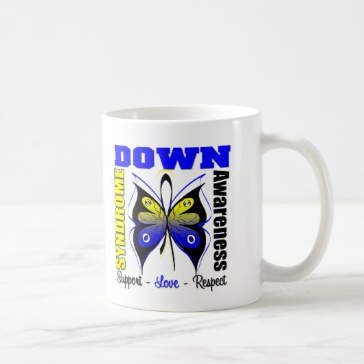 Down Syndrome Awareness Butterfly Koffiemok (Rechts)