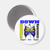 Down Syndrome Awareness Butterfly Magneet (Voorkant / Achterkant)