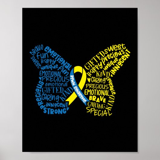 Down Syndrome Awareness Butterfly Special Poster (Voorkant)