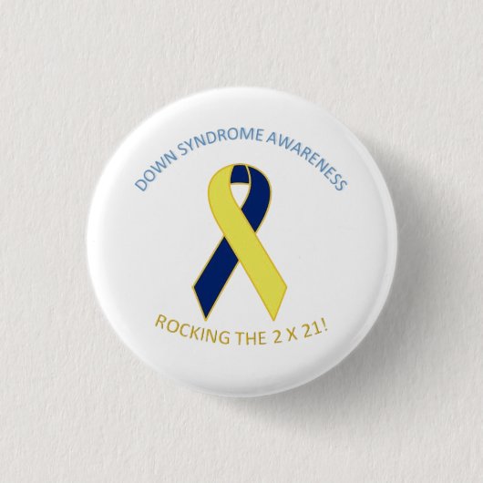 Down Syndrome Awareness Button (Voorkant)