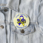 Down Syndrome Awareness Day 3.21 Ribbon Button (In situ)