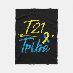 Down Syndrome Awareness Day March 21 Tribe Arrow T Fleece Deken