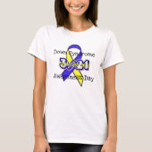 Down Syndrome Awareness Day Ribbon 3/21 Shirt (Voorkant)