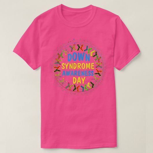 Down Syndrome Awareness Day Sokken 21 March Matchi T-shirt (Design voorkant)