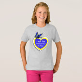DOWN SYNDROME AWARENESS Draag dit voor mijn broer T-shirt (Voorkant volledig)