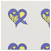 Down Syndrome awareness fabric
