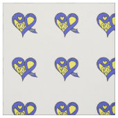 Down Syndrome awareness fabric Stof (Swatch)