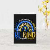 Down Syndrome Awareness Kaart (Gele Bloem)