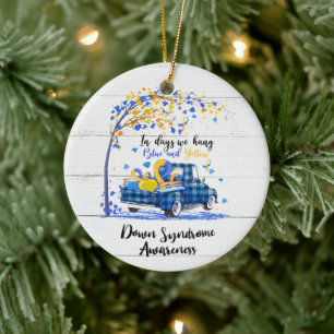 Down Syndrome Awareness Keramisch Ornament