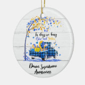 Down Syndrome Awareness Keramisch Ornament (Links)