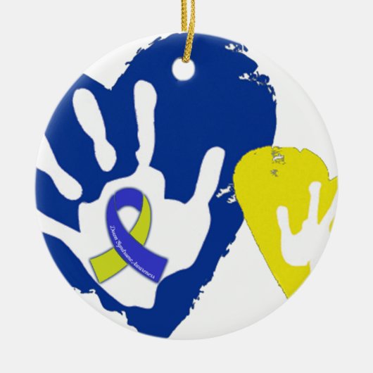 Down Syndrome Awareness Keramisch Ornament (Voorkant)