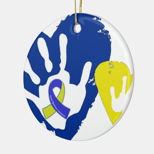 Down Syndrome Awareness Keramisch Ornament (Links)