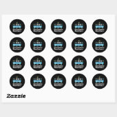 Down Syndrome Awareness Maand Hope  T21 Ronde Sticker (Vel)