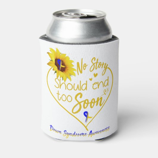 Down Syndrome Awareness Month Ribbon Gifts Blikjeskoeler (Blikje Achterkant)