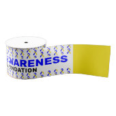 Down Syndrome Awareness Pattern Ribbon Grosgrain Lint (Spoel)