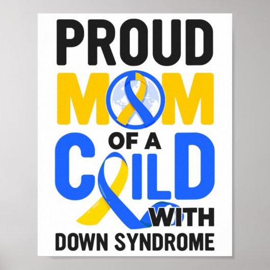 Down Syndrome Awareness Proud Mam Poster (Voorkant)