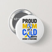 Down Syndrome Awareness Proud Mam Ronde Button 5,7 Cm (Voorkant /achterkant)