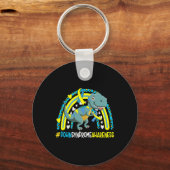 Down Syndrome Awareness Rechts Perfect T21 SOC Sleutelhanger (Voorkant)