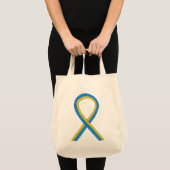 Down Syndrome Awareness Ribbon Art Canvas tas (Voorkant (product))