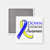 Down Syndrome Awareness Ribbon Magneet (Voorkant / Achterkant)