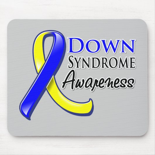 Down Syndrome Awareness Ribbon Muismat (Voorkant)