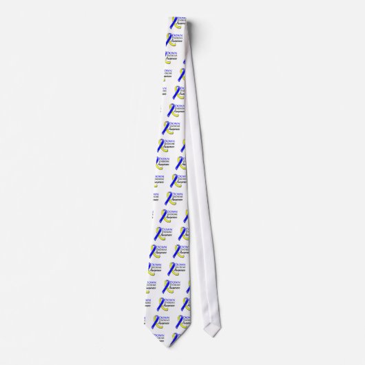 Down Syndrome Awareness Ribbon Stropdas (Voorkant)