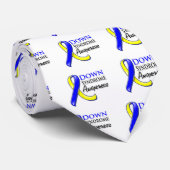 Down Syndrome Awareness Ribbon Stropdas (Opgerold)
