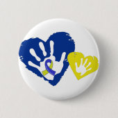Down Syndrome Awareness Ronde Button 5,7 Cm (Voorkant)